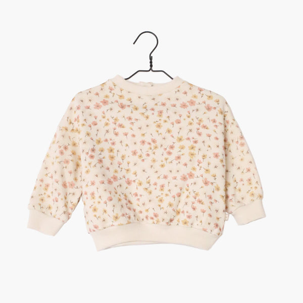 Sweat en molleton SOAN Fleuri - Vanille Coton