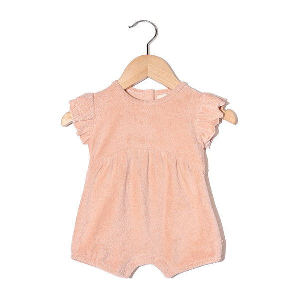 Combinaison courte en éponge Julie - Vanille Coton