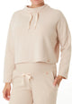 Sweat court de maternité et d'allaitement Sweet Home - Vanille Coton
