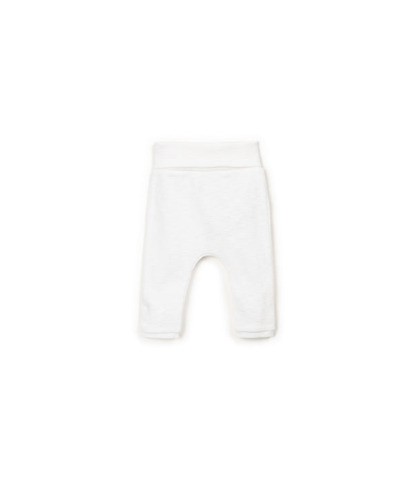 Legging large élastique blanc - Vanille Coton