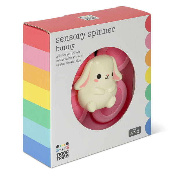 Baby spinner à ventouse lapin - Vanille Coton