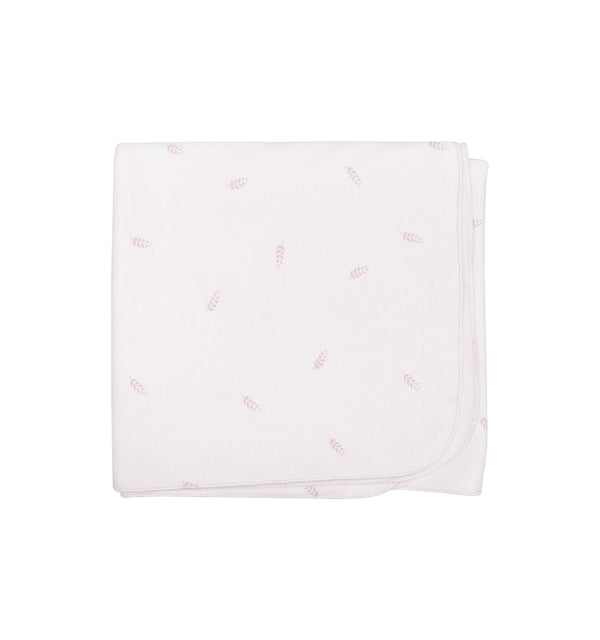 Couverture bébé épis rose clair - Vanille Coton
