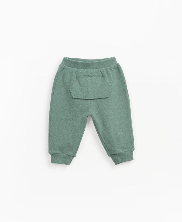 Pantalon à poche kangourou - Vanille Coton
