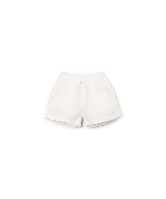 Short en lin blanc - Vanille Coton