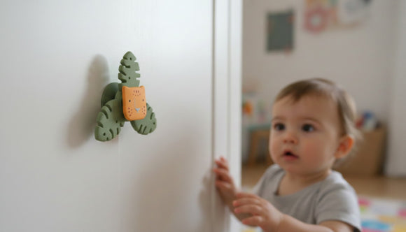 Baby spinner à ventouse jungle - Vanille Coton