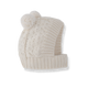 Cagoule à pompons ARLES - Vanille Coton