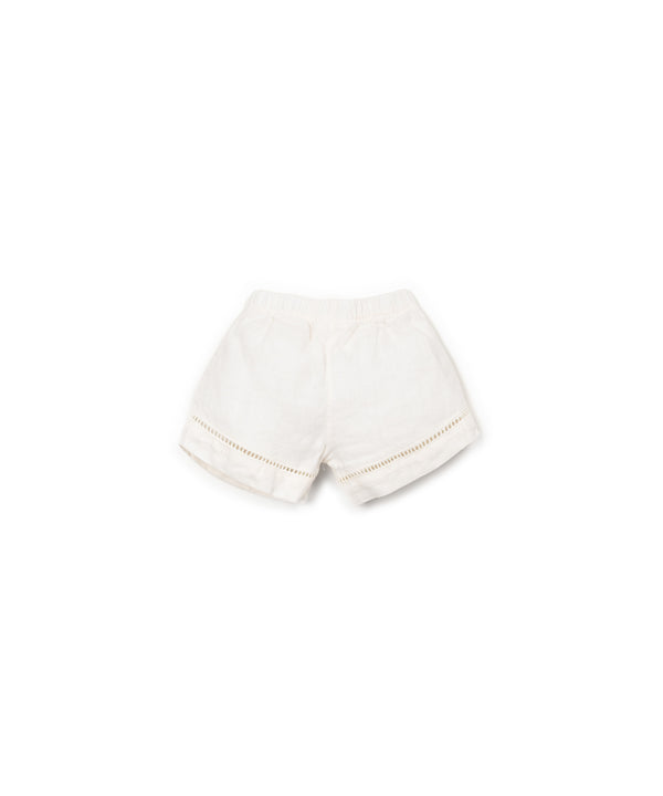 Short en lin fille - Vanille Coton