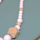 Collier d'allaitement, portage et dentition silicone et bois - Vanille Coton