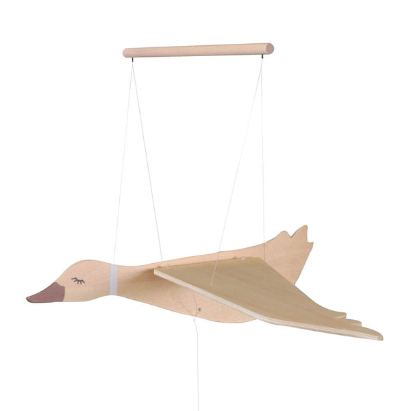 Mobile Oie volante - Vanille Coton