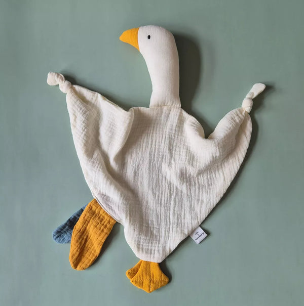 Doudou lange Oie - Vanille Coton