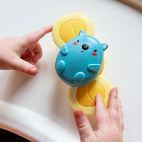Lot de 3 Baby spinner à ventouse - Vanille Coton