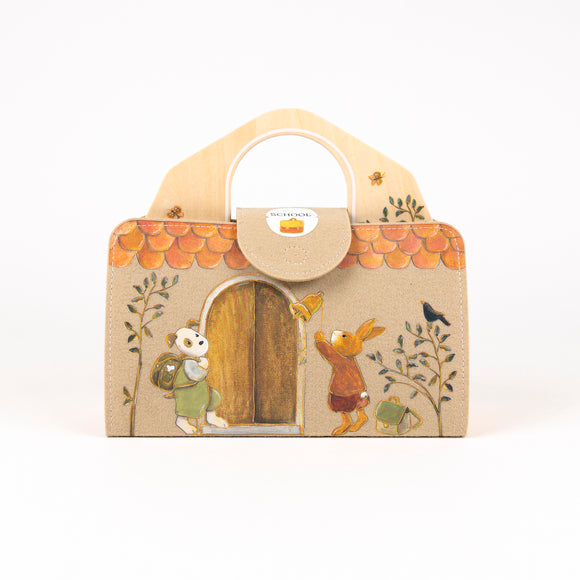 Mini valise Ecole - Vanille Coton