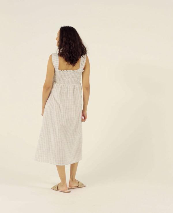 Robe de grossesse et d'allaitement Alice - Vanille Coton