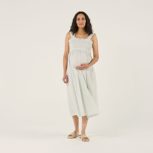 Robe de grossesse et d'allaitement Alice - Vanille Coton