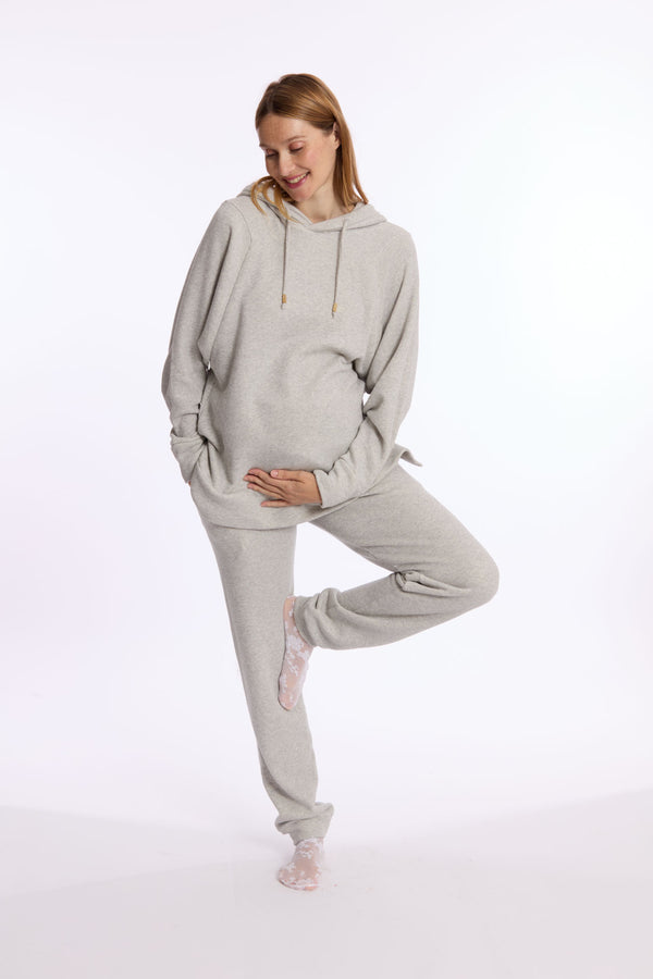 Pantalon de jogging grossesse Billie - Vanille Coton