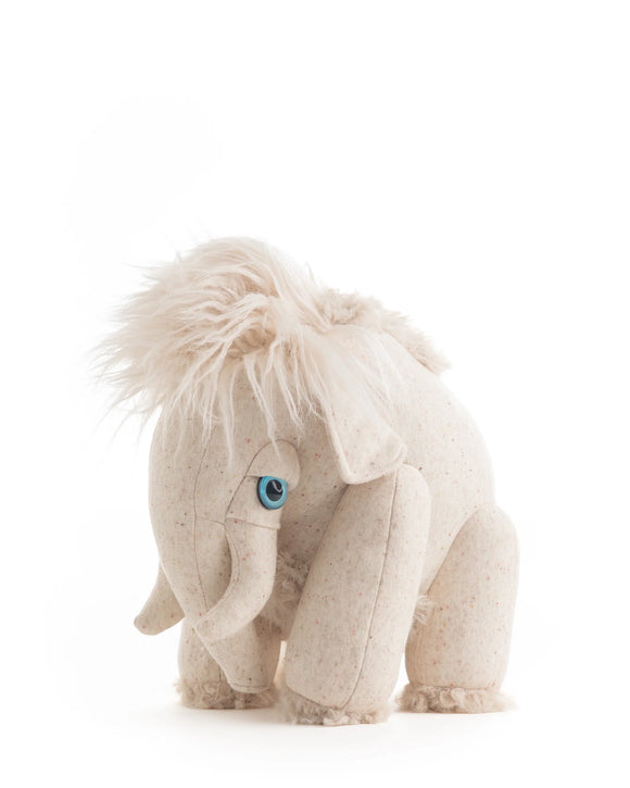 Peluche mammouth Ivoire - Vanille Coton