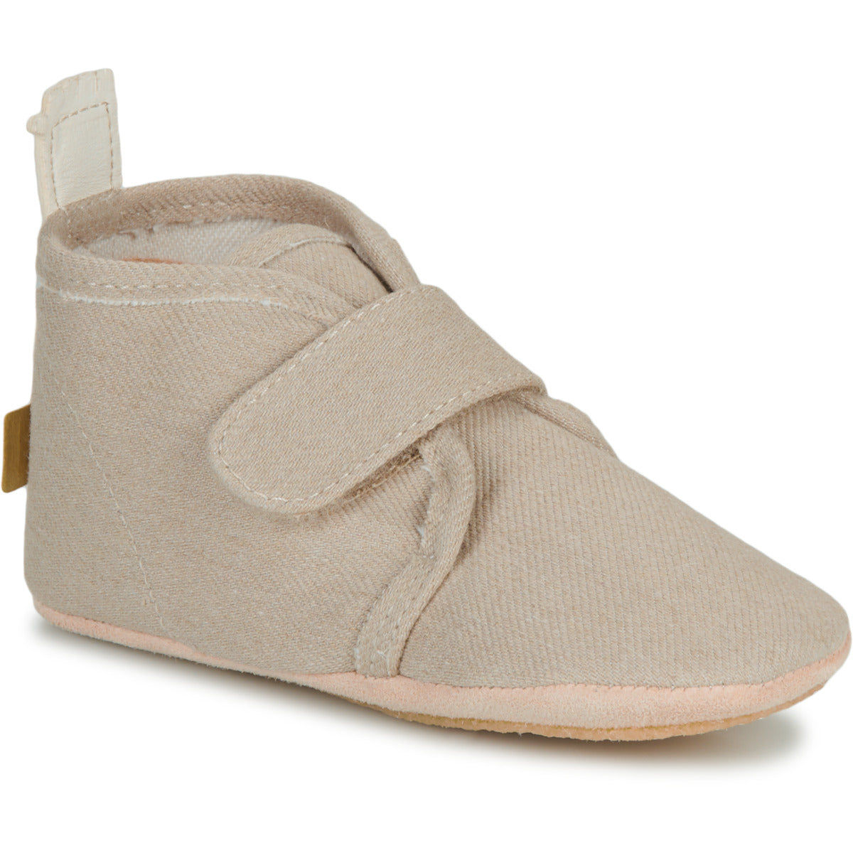 Chaussons Chaussblu velcro - Vanille Coton