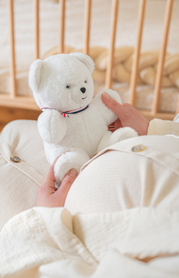 L'Ours Français blanc flocon - Vanille Coton