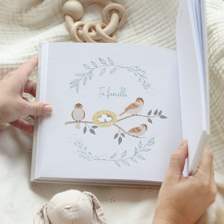 Livre souvenirs de bébé 1ère année – Vanille Coton