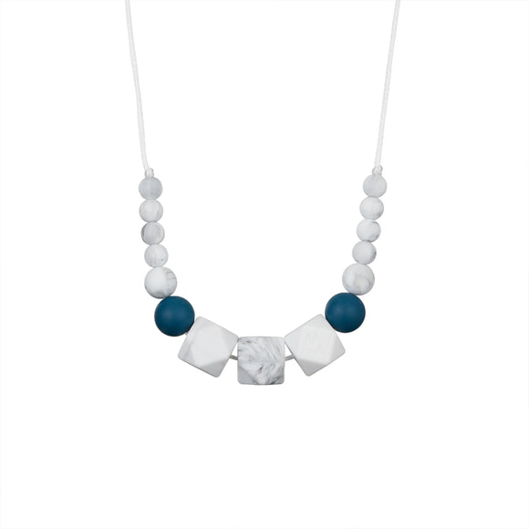 Collier d'allaitement, portage et dentition LOU - Vanille Coton