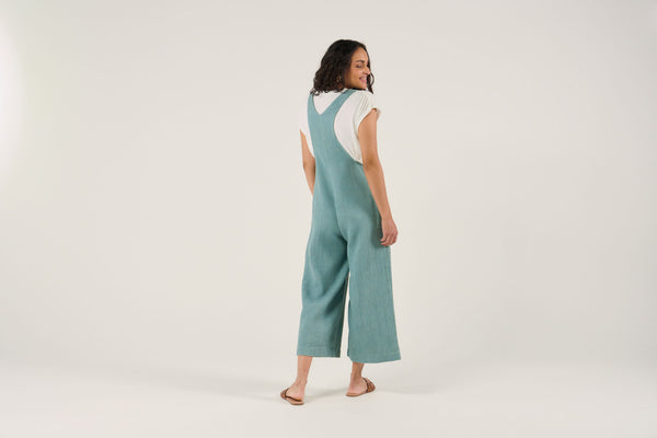 Salopette de maternité et d'allaitement Maya - Vanille Coton