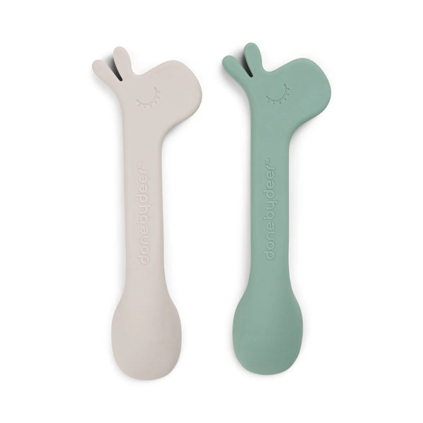Duo de couverts bébé - Vanille Coton