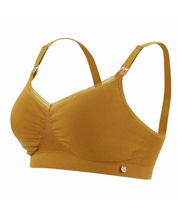 Brassière de grossesse et d'allaitement ORGANIC - Vanille Coton