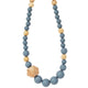 Collier d'allaitement, portage et dentition silicone et bois - Vanille Coton