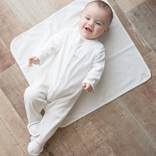 Pyjama maille ajourée - Vanille Coton