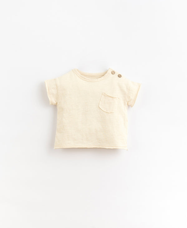 Tee-shirt manches courtes garçon - Vanille Coton