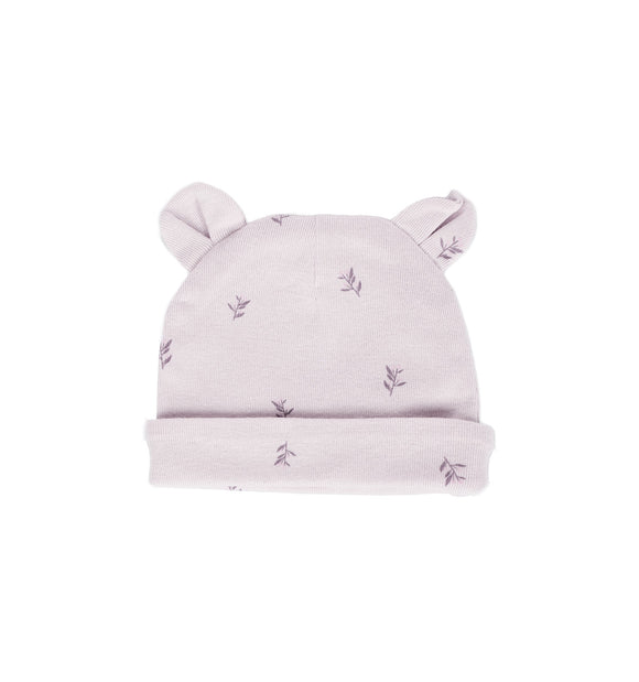 Bonnet jeune pousse rose - Vanille Coton