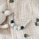 Collier d'allaitement, portage et dentition LOU - Vanille Coton