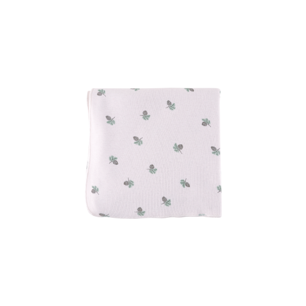 Couverture bébé pomme de pin - Vanille Coton
