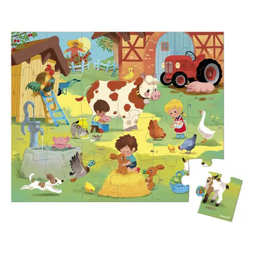 Puzzle enfant Sortie à la ferme - Vanille Coton